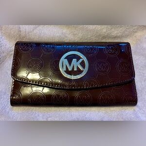 Michael Kors Dark Brown Logo Wallet